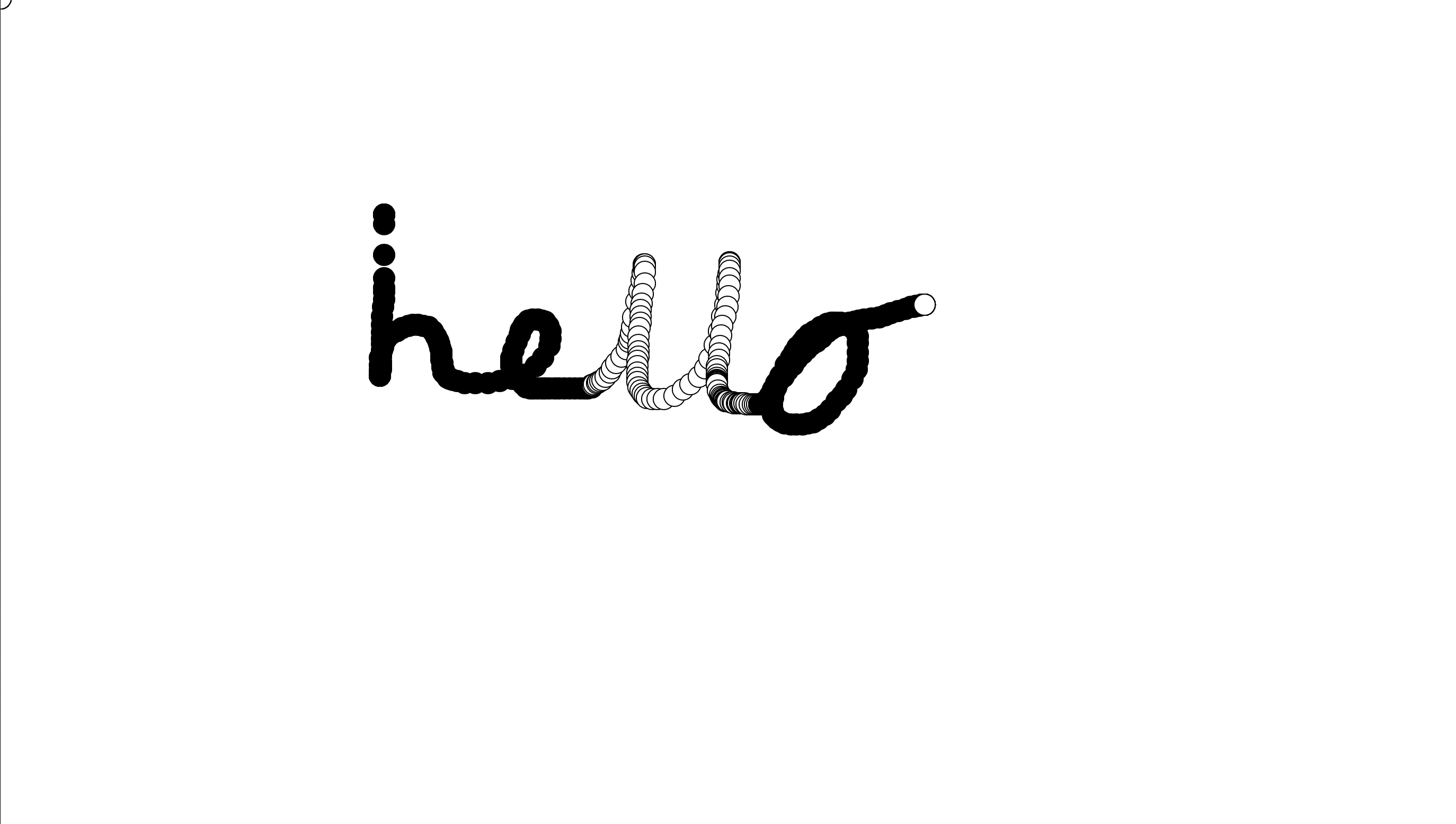 Text saying 'hello'