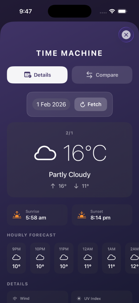 Time Machine Interface